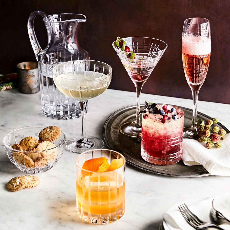 Dorset Crystal Double OldFashioned Glass Williams Sonoma Australia